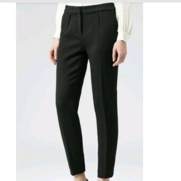REISS | Marvin Textured Black Dress Pants - Picture 3 of 8